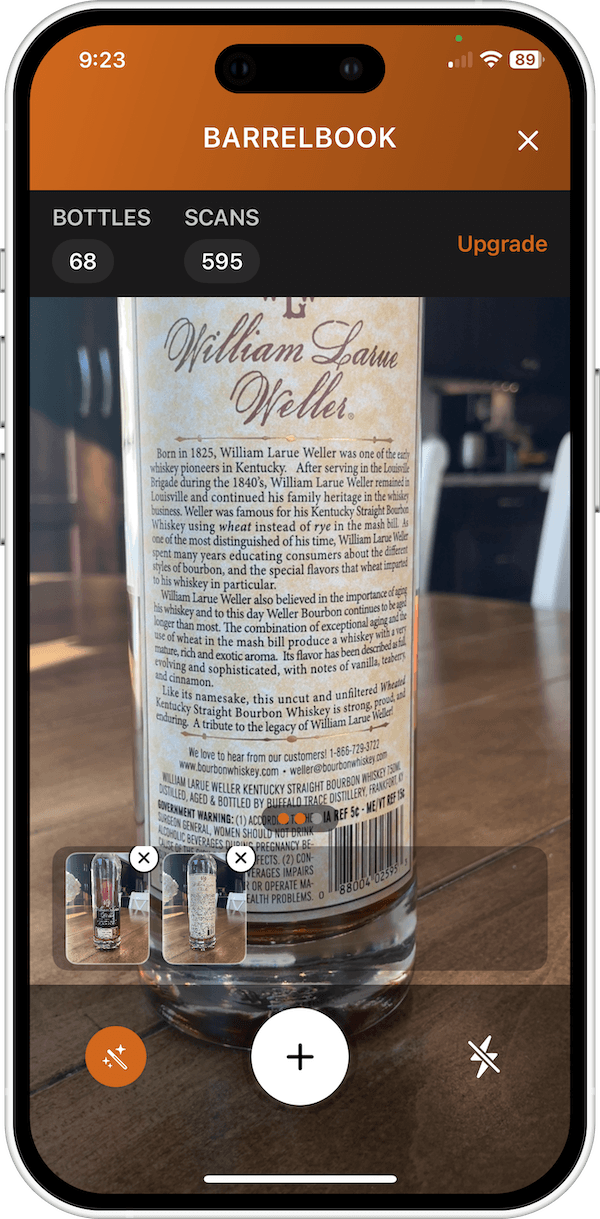 Reviewing extracted batch, proof, and label detail fields in BarrelBook